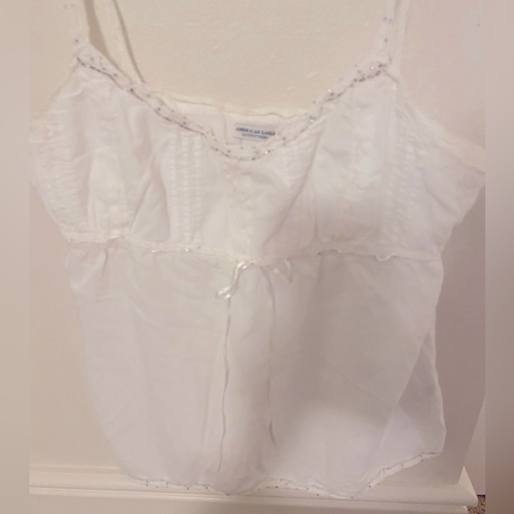 Abercrombie spaghetti strap cami top; size 6.
